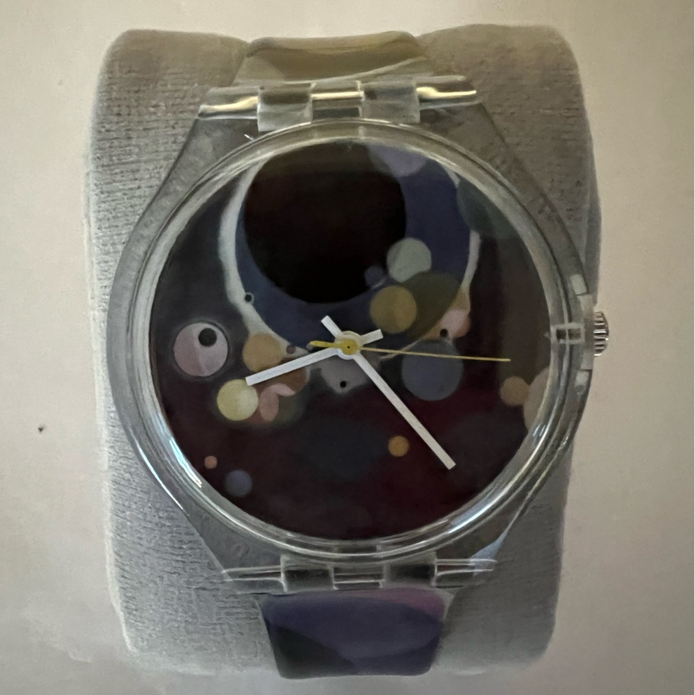 Geometric Unisex Watch, EUC, new battery